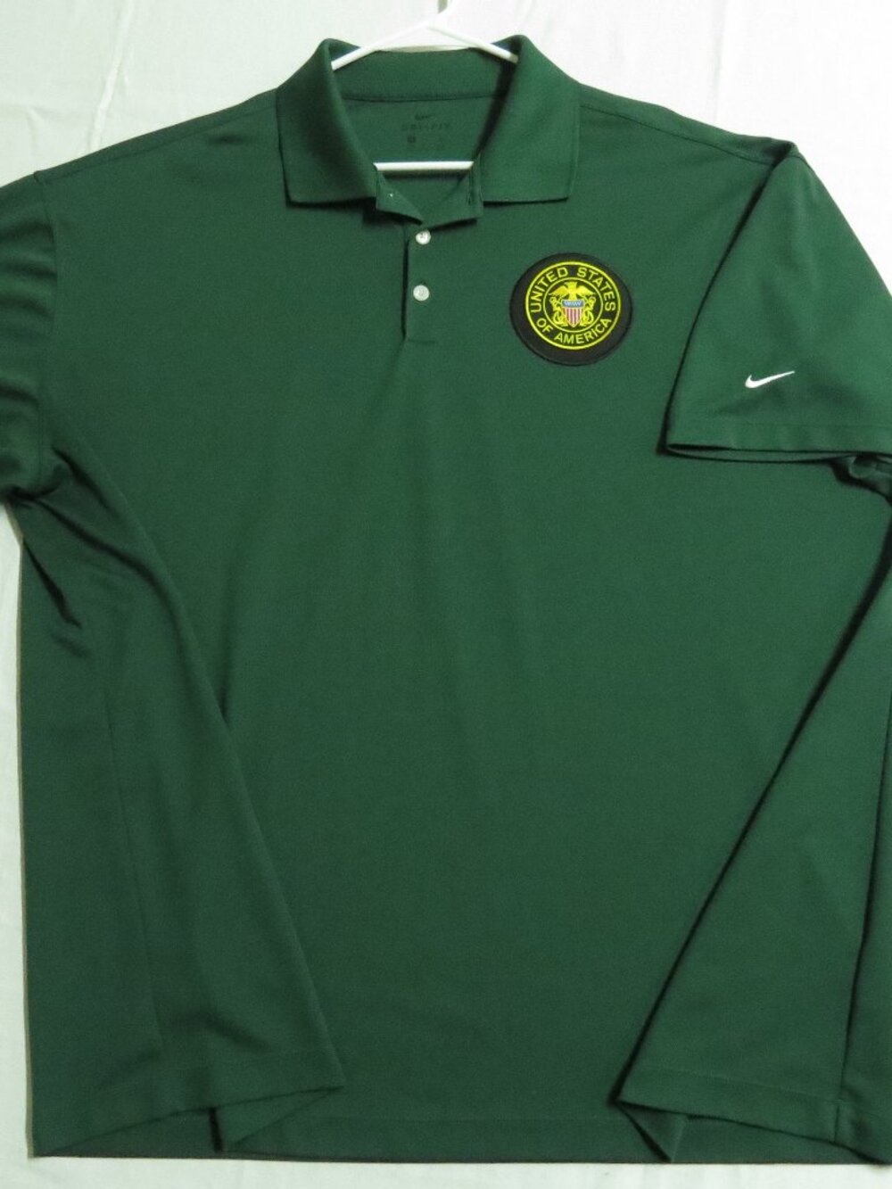 L-4XL USA Nike Dri-Fit Men’s db #46L Golf Polo Shirt